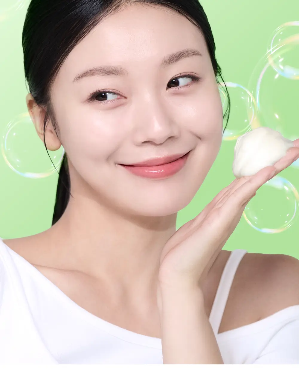 [녹차수60%/모공케어] 네오젠 리얼 프레쉬 클렌징폼 그린티 160g 상세페이지 11